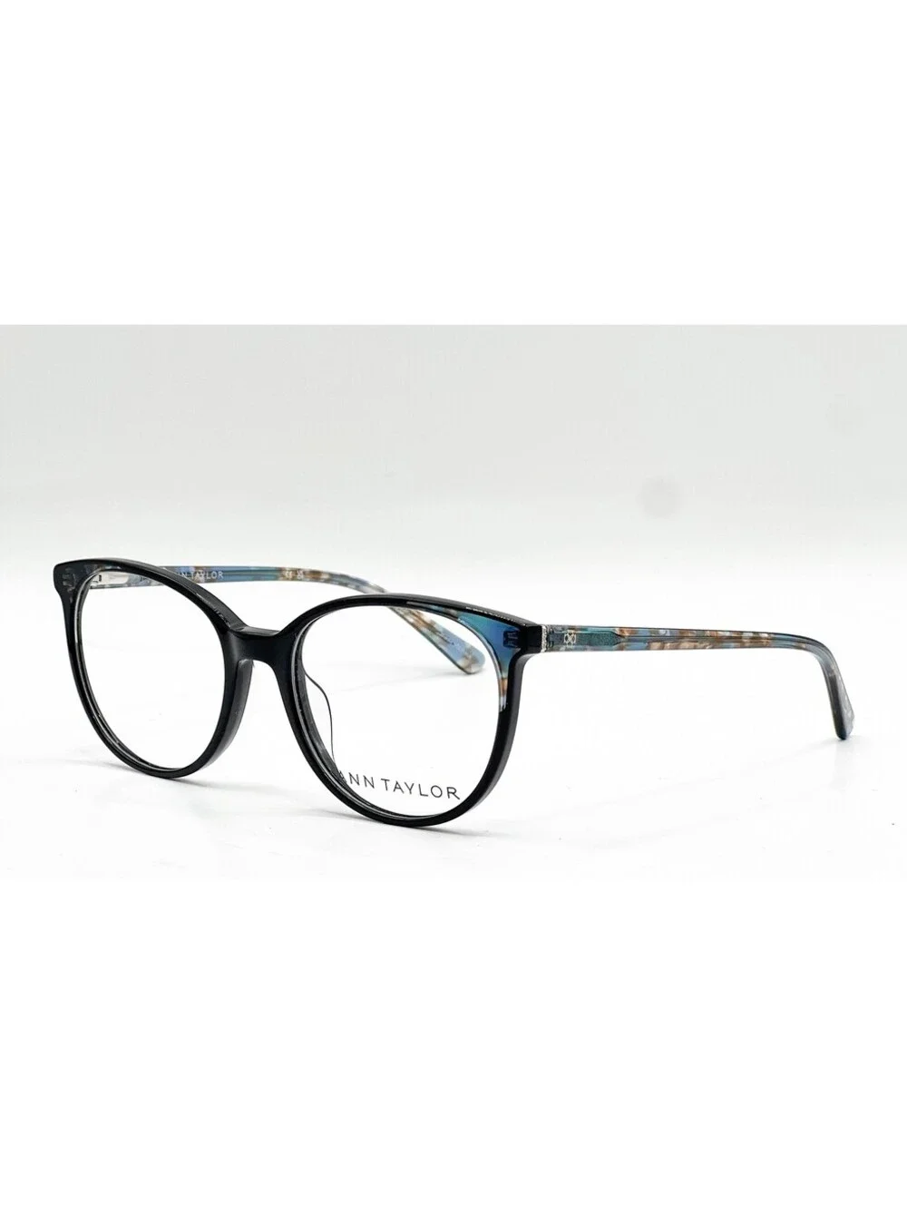 Ann Taylor At345 C01 Black/Teal Tortoise Authentic Eyeglasses 51-17-135